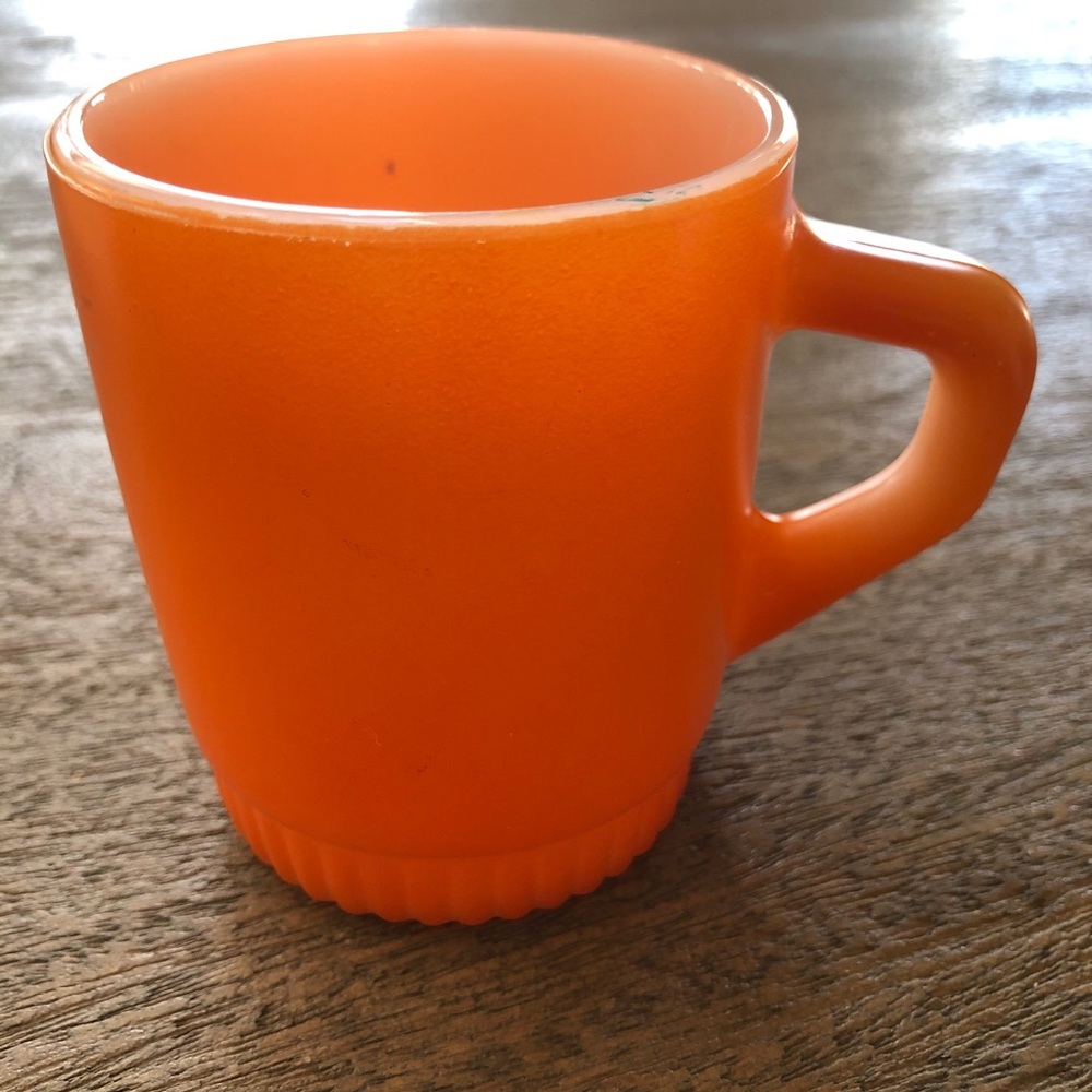 FIRE KING Anchor Hocking Mug Orange